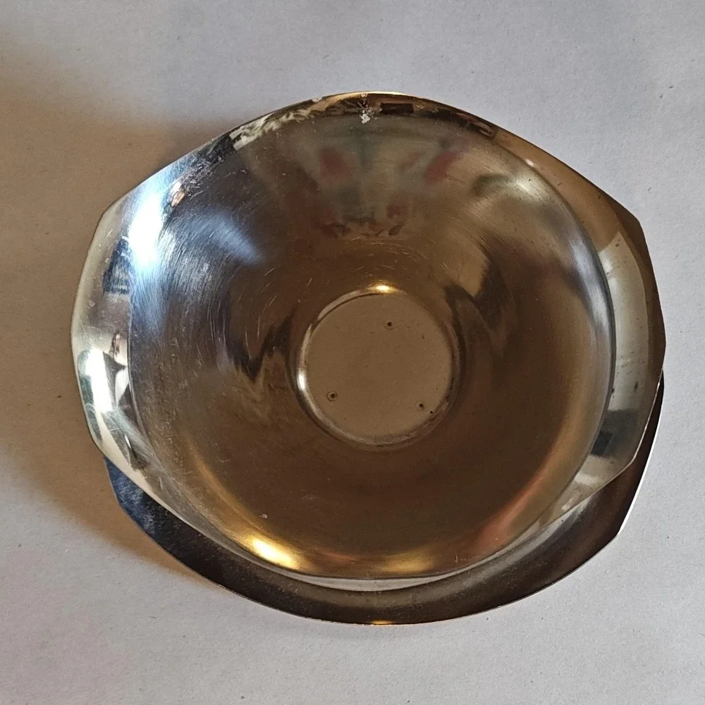 Vintage Kingsford Stainless Steel Dessert Bowls Set 2 Japan‎ Mid Century Modern